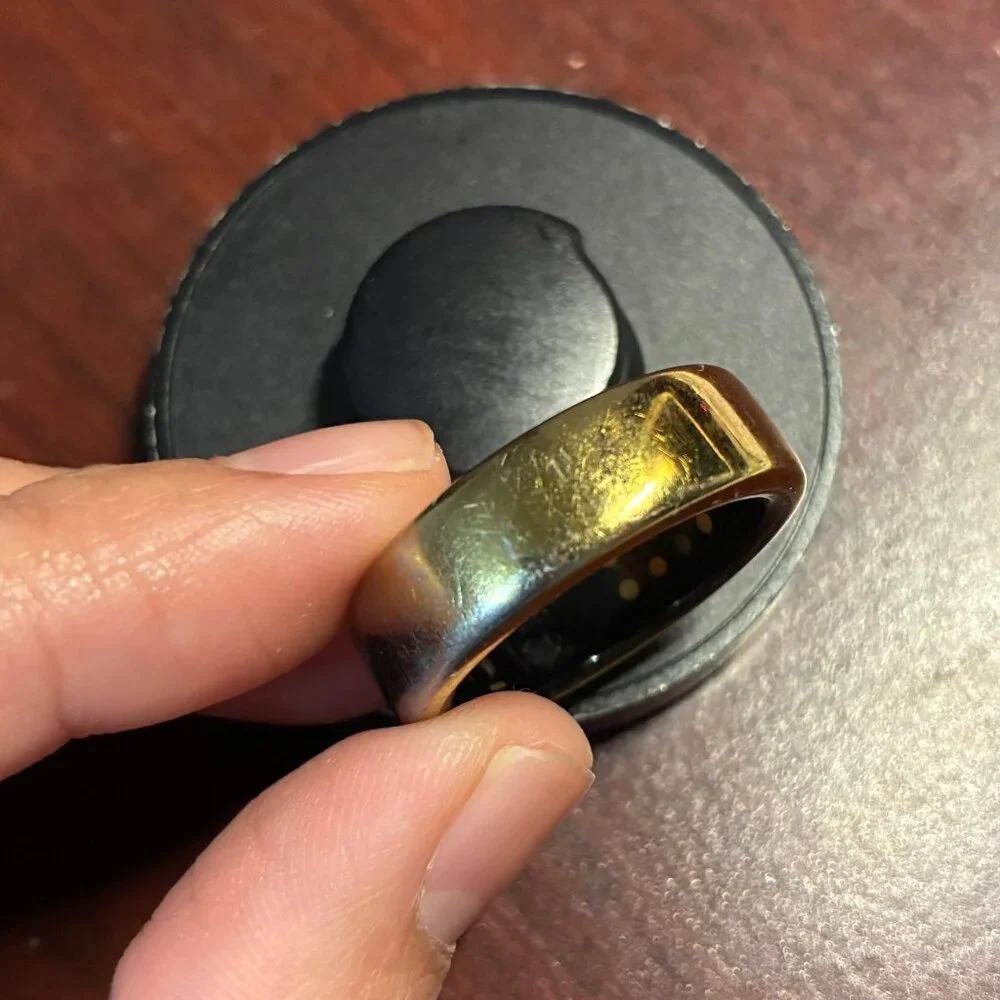 Oura Gen 3 Gold Tone Fitness Ring Size 11 - Picture 1 of 4